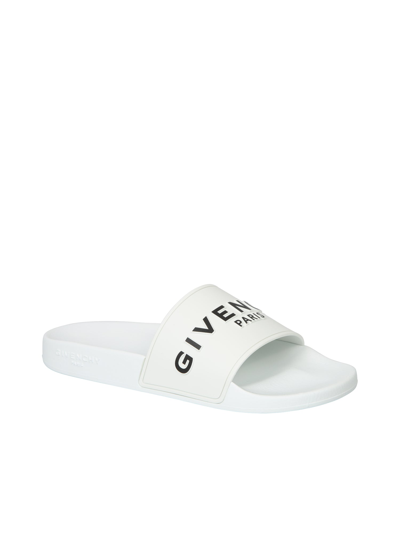 Shop Givenchy Slide Sandals In White
