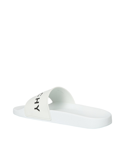 Shop Givenchy Slide Sandals In White