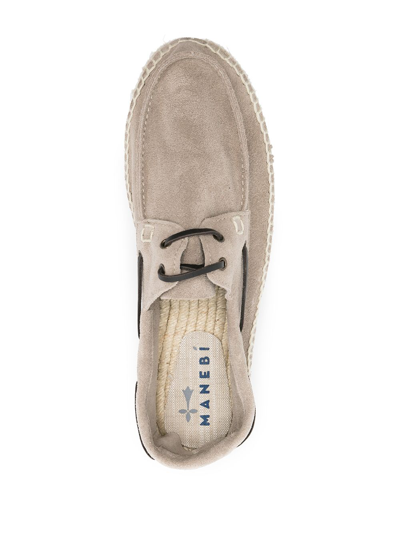 Shop Manebi Flat Shoes Beige