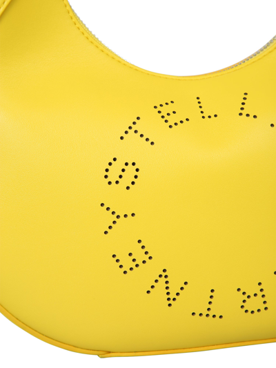 Shop Stella Mccartney Logo Shoulder Bag In Yellow