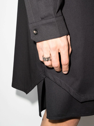 Shop Alexander Mcqueen Identity Chain-detail Ring In Metallisch