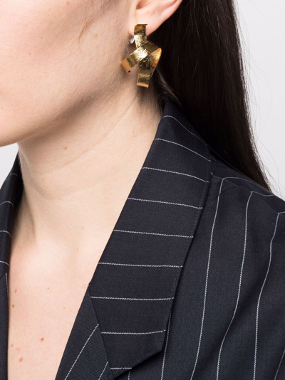 Wouters & Hendrix Single Swirl Earring In Gold