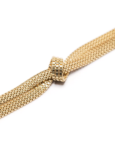Shop Wouters & Hendrix Serpentine Flat Chain Knot Bracelet In Gold