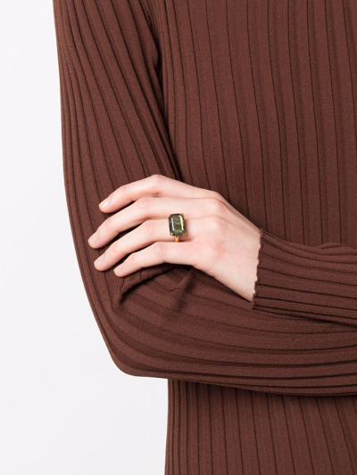 Shop Wouters & Hendrix Serpentine Statment Ring In Gold
