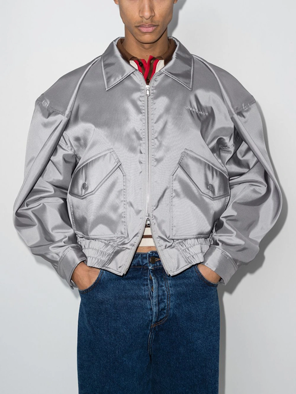 Y/Project Draped Shoulder Bomber Jacket