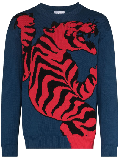 Tiger Intarsia Jumper - Luxury Knitwear and Sweatshirts - Ready to Wear, Men 1A9SZM