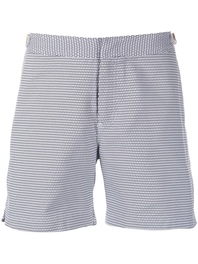 Shop Orlebar Brown Adjustable-fit Swim Shorts In Blau