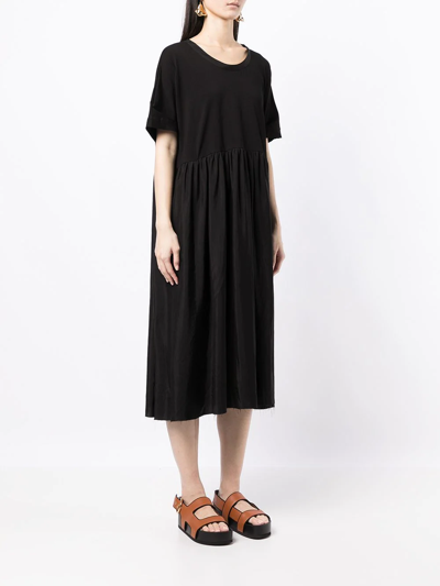 Shop Uma Wang Mid-length T-shirt Dress In Schwarz