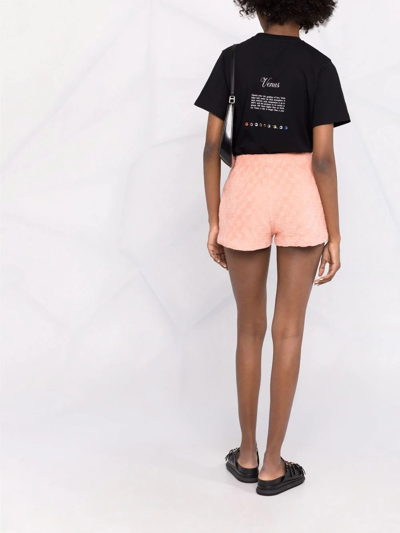 Shop Misbhv Terry Cloth-effect Shorts In Rosa