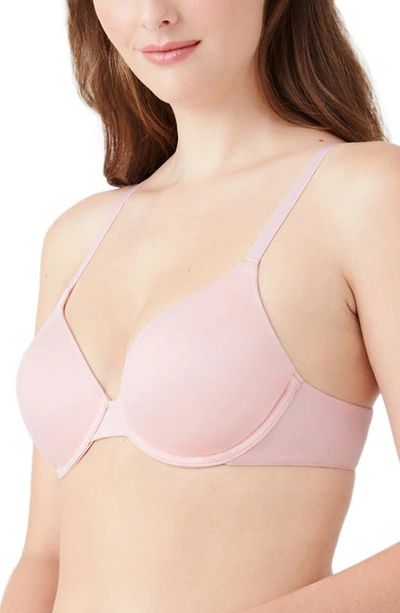 Shop B.tempt'd By Wacoal Future Foundation Underwire T-shirt Bra In Silver Pink