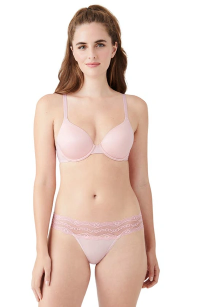 Shop B.tempt'd By Wacoal Future Foundation Underwire T-shirt Bra In Silver Pink