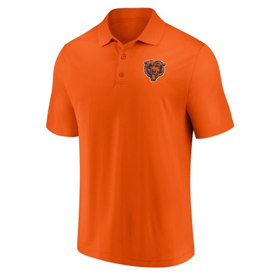 Shop Fanatics Branded Navy/orange Chicago Bears Home And Away 2-pack Polo Set