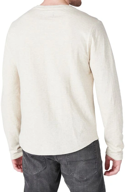 Shop Lucky Brand Duofold Cotton Henley In Oatmeal