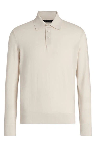 Shop Zegna Baby Island Cotton & Cashmere Long Sleeve Polo In Natural