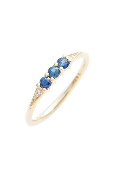 Shop Jennie Kwon Designs Sapphire & Diamond Ring In 14k Yellow