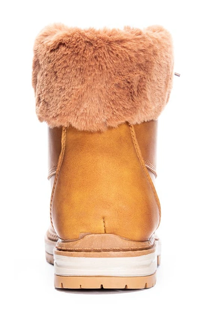 Shop Dirty Laundry Altitude Faux Fur Bootie In Tan