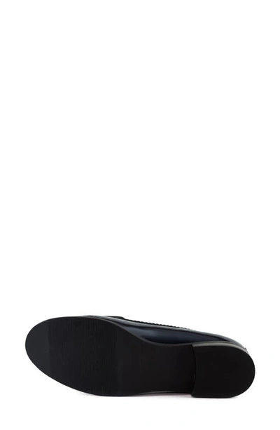 Shop Marc Joseph New York East Village Flat In Navy Patent Leather