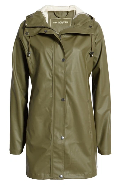 Shop Ilse Jacobsen Raincoat In Army