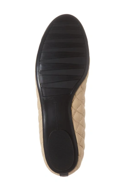 Shop Vaneli 'serene' Flat In Pudding/ Black Leather