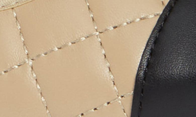 Shop Vaneli 'serene' Flat In Pudding/ Black Leather