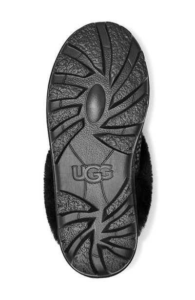Shop Ugg Genuine Shearling Slipper In Black/ Black