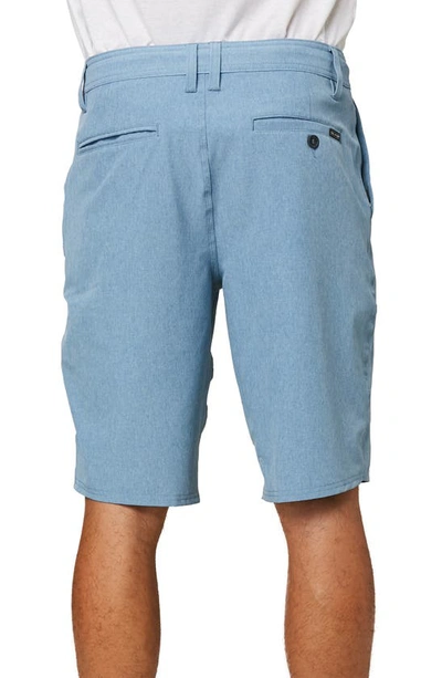 Shop O'neill Reserve Heather Hyperfreak Hybrid Shorts In Blue Shadow