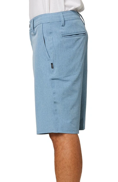 Shop O'neill Reserve Heather Hyperfreak Hybrid Shorts In Blue Shadow