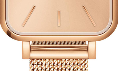 Daniel Wellington Women's Quadro Unitone Rose Gold-tone Stainless Steel Watch 20 X 26mm In Rose Gold Unitone