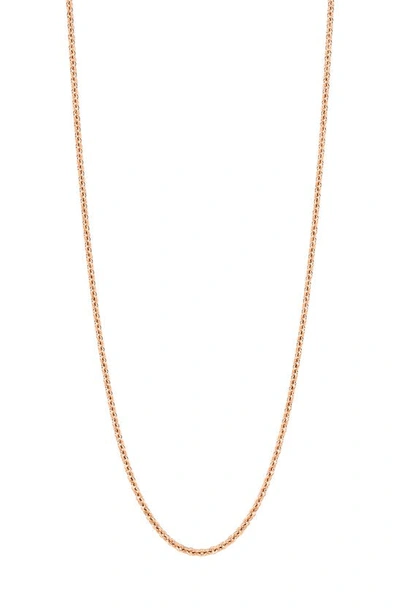 Shop Qeelin 18k Gold Chain Necklace In Rose Gold