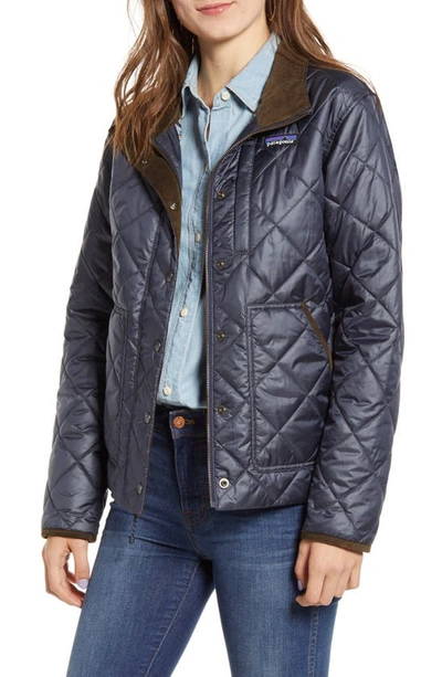 Shop Patagonia Back Pasture Field Jacket In Smolder Blue