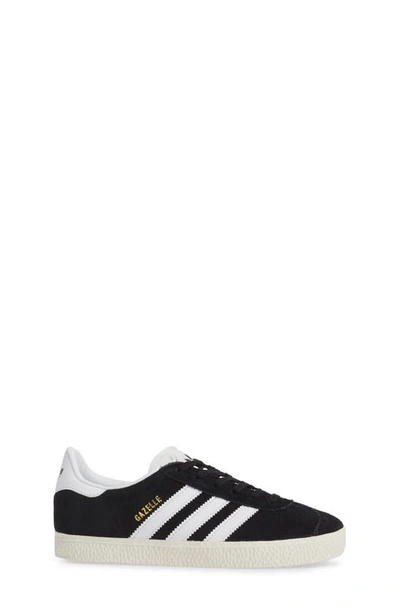 Shop Adidas Originals Kids' Gazelle Low Top Sneaker In Core Black/ White/ Gold