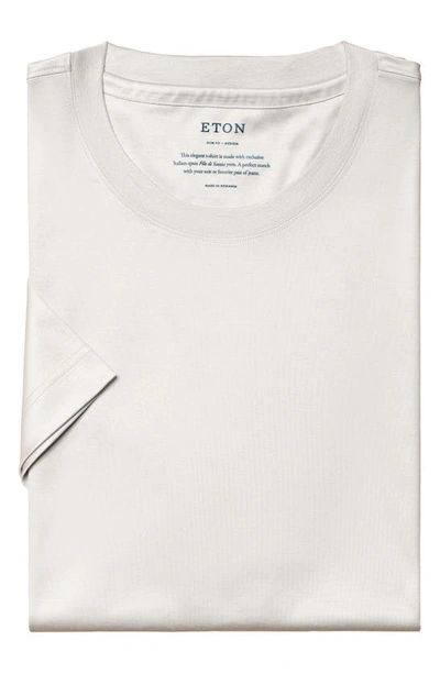 Shop Eton Jersey T-shirt In Light Pastel Gray