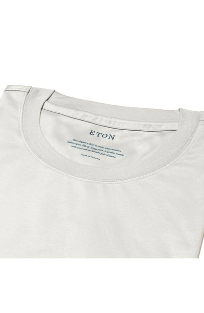 Shop Eton Jersey T-shirt In Light Pastel Gray