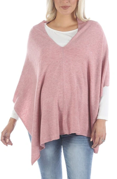 Moozie Luxury Nursing Poncho/scarf In Raspberry