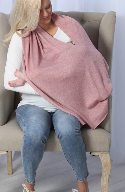 Moozie Luxury Nursing Poncho/scarf In Raspberry