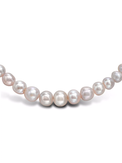 Pre-owned Pragnell Vintage Platinum Belle Époque Pearl Necklace In Silver