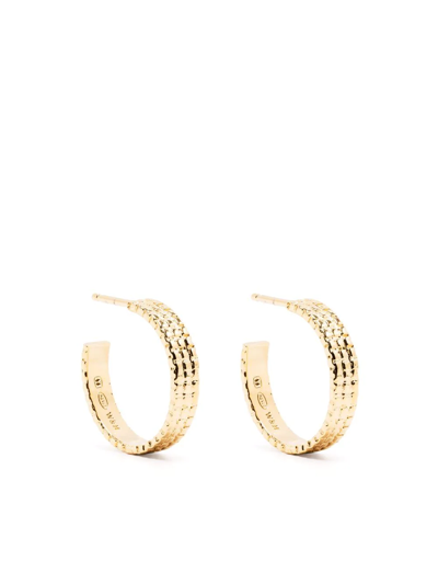 Shop Wouters & Hendrix Textured Small Hoops In Gold