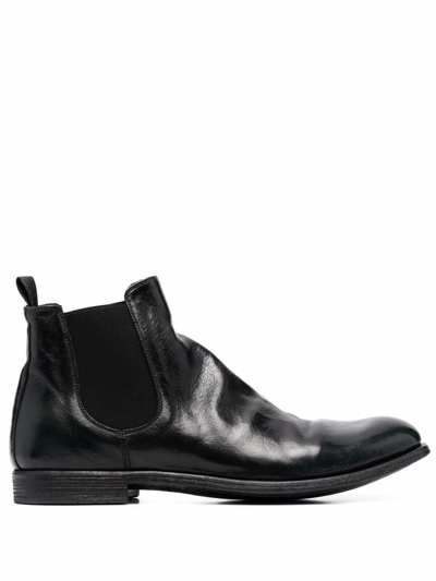 Shop Officine Creative Leather Ankle Boots In Schwarz