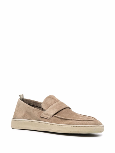Shop Officine Creative Herbie Round-toe Loafers In Nude