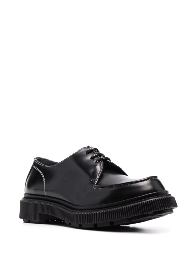 Shop Adieu Lace-up Leather Derby Shoes In Schwarz