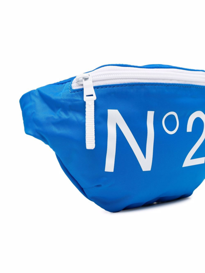 Shop N°21 Teen Logo-print Belt Bag In Blue