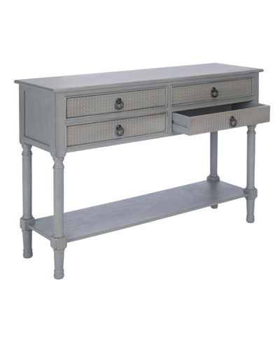 Shop Safavieh Haines 4 Drawer Console Table In Gray