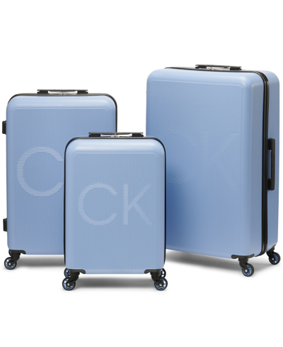 Calvin Klein Vision Suitcase Set, 3 Piece In Forever Blue | ModeSens