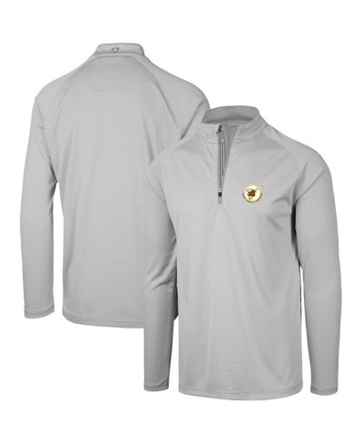 Shop Levelwear Men's  Gray San Diego Padres Orion Historic Logo Raglan Quarter-zip Jacket