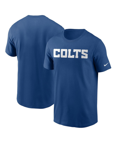 Nike Indianapolis Colts Primetime Wordmark Essential  Men's Nfl T-shirt In Royal
