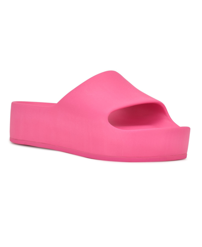 Shop Nine West Women's Pool Slide Sandals Women's Shoes In Pink