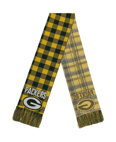 Shop Foco Women's  Green Bay Packers Plaid Color Block Scarf