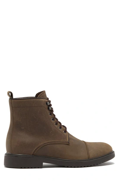 Shop Warfield & Grand Warfield And Grand Hendrix Leather Combat Boot In Ash