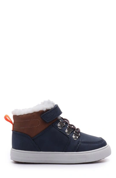Shop Dr. Scholl's Bohdi Faux Shearling Lined Sneaker In Navy