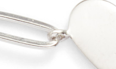 Shop Anzie Amour Engravable Heart Pendant Bracelet In White Silver